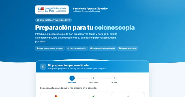Preparación de colonoscopia
